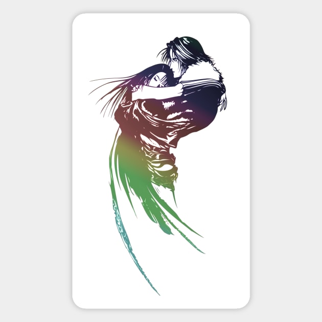 Final Fantasy 8 VIII Rainbow Logo Magnet by nochi